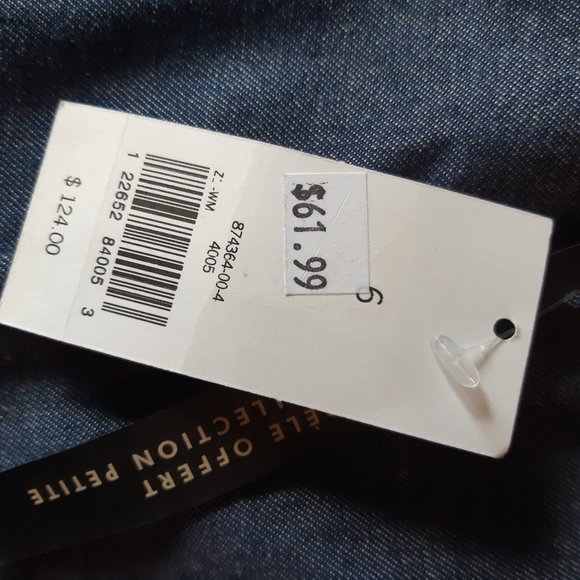 New Banana Republic Sloan fit Nautical sailor pants in denim - petite - Picture 4 of 4